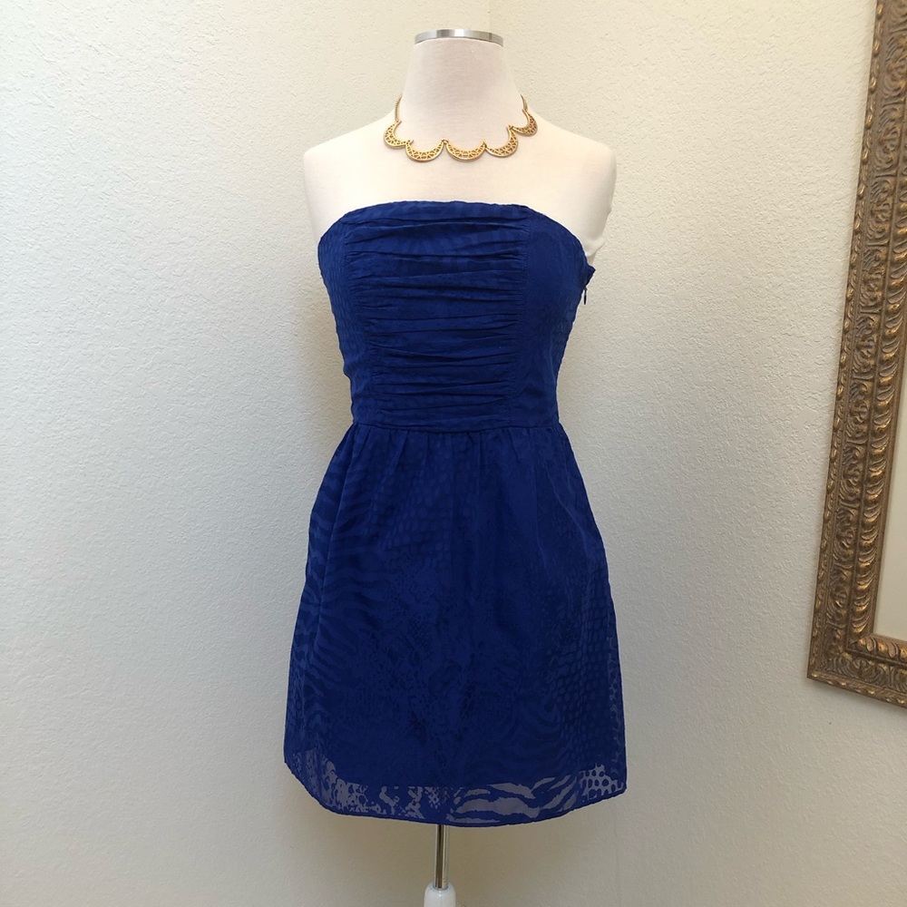 Express strapless mini dress
